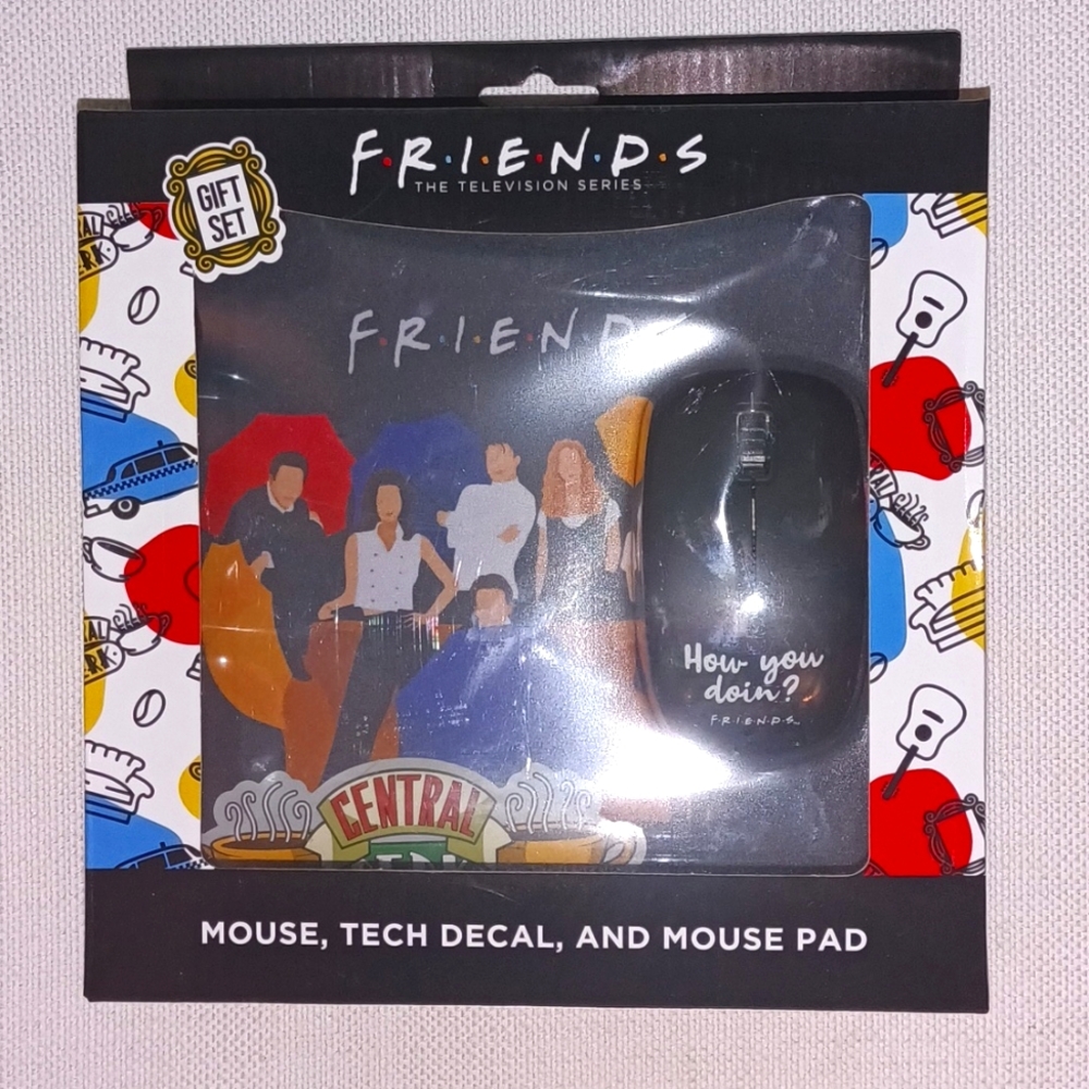 Friends! Mouse, Tech Decal & Mouse Pad